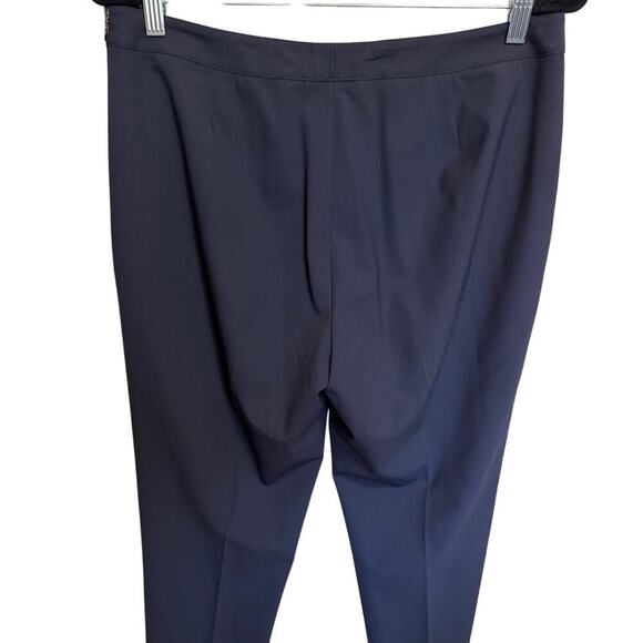 Lafayette 148 Wool Trouser Pants Straight Fit Navy Blue Size 10 - Picture 9 of 14